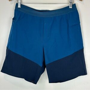 Lululemon Namaste At The Beach Short 8" Poseidon True Navy Sz M Beach to Street